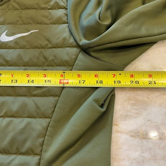Nike Women’s Running Jacket Medium Moss Green Lightweight Zip Up Activewear - Picture 11 of 15